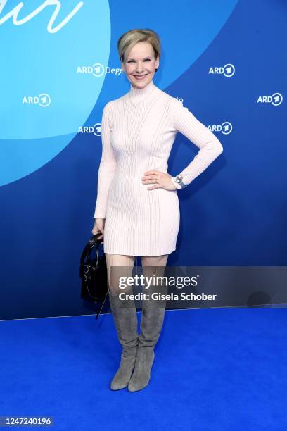 Andrea Kathrin Loewig at the ARD Blue Hour 2023 on the occasion of the 73rd Berlinale International Film Festival at Museum for Communication on...