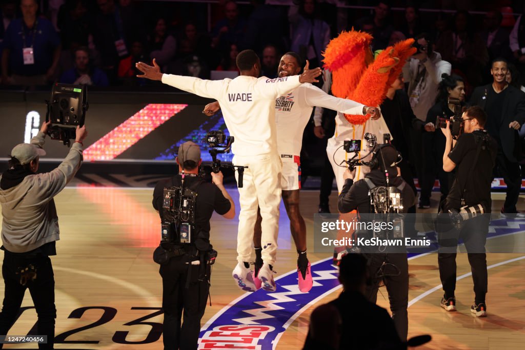 DK Metcalf of Team Dwyane is introduced during Ruffles NBA All-Star ...