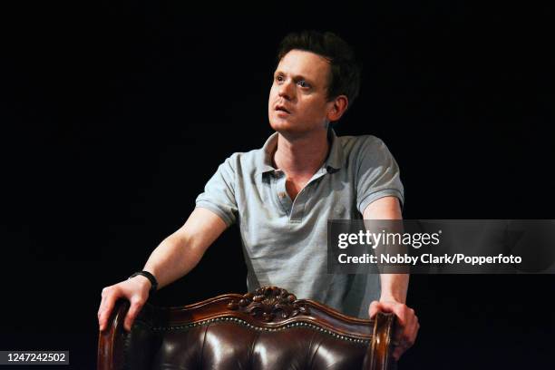 British actor Andrew Sheridan in rehearsals for Robert Holman's "A Breakfast of Eels" directed by Robert Hastie at The Print Room in London, England...