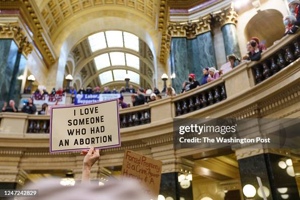 The Bigger Than Roe National Mobilization March is taking place on the anniversary of Roe V Wade with a march and rally to follow in the rotunda of the Wisconsin State Capital building in Madison, WI.