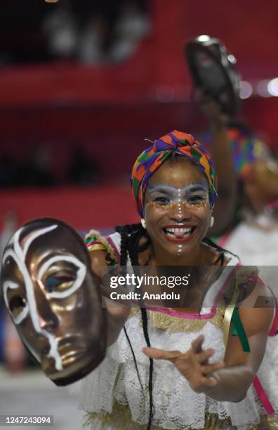 First Rio Carnival Samba schools parade on the first day of Rio Carnival at the Sapucai ...