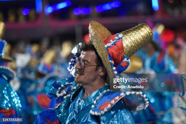 First Rio Carnival Samba schools parade on the first day of Rio Carnival at the Sapucai ...