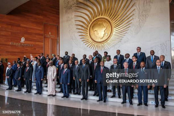 Palestinian Prime Minister Mohammad Shtayyeh, Republic of Congo's President Denis Sassou Nguesso, Ethiopias Prime Minster Abiy Ahmed, Senegal's...
