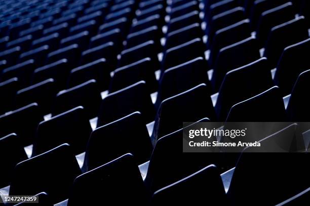 General view of the stadium seats prior to kick-off in the Serie A match between UC Sampdoria and Bologna FC at Stadio Luigi Ferraris on February 18,...