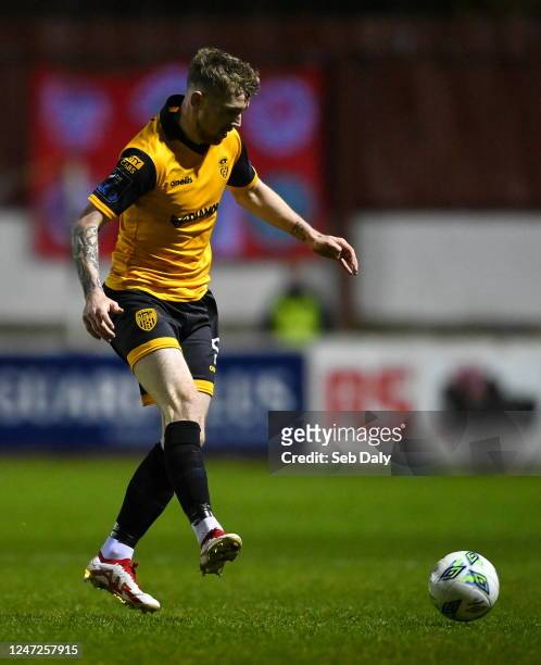 Dublin , Ireland - 17 February 2023; Jamie McGonigle of Derry City during the SSE Airtricity Men's Premier Division match between St Patrick's...