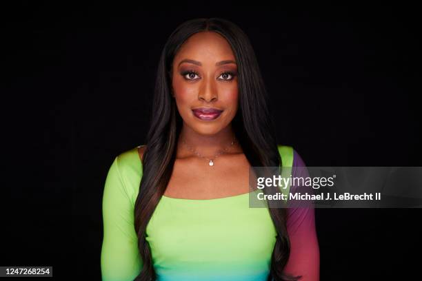 Chiney Ogwumike of the Los Angeles Sparks poses for a portrait during NBAE Media Circuit Portraits as part of 2023 NBA All Star Weekend on Friday,...