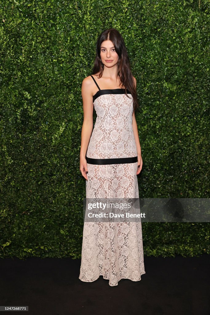 Camila Morrone attends The Charles Finch & CHANEL 2023 Pre-BAFTA