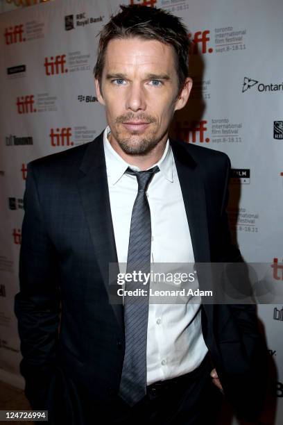 Actor Ethan Hawke arrives at the premiere of "The Woman In The Fifth" at Winter Game Theatre during the 2011 Toronto International Film Festival on...