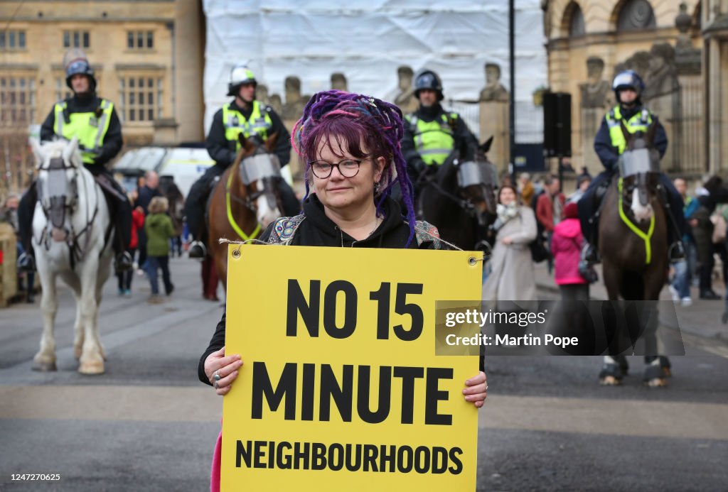 Protests Against Oxford Becoming A 15-Minute City
