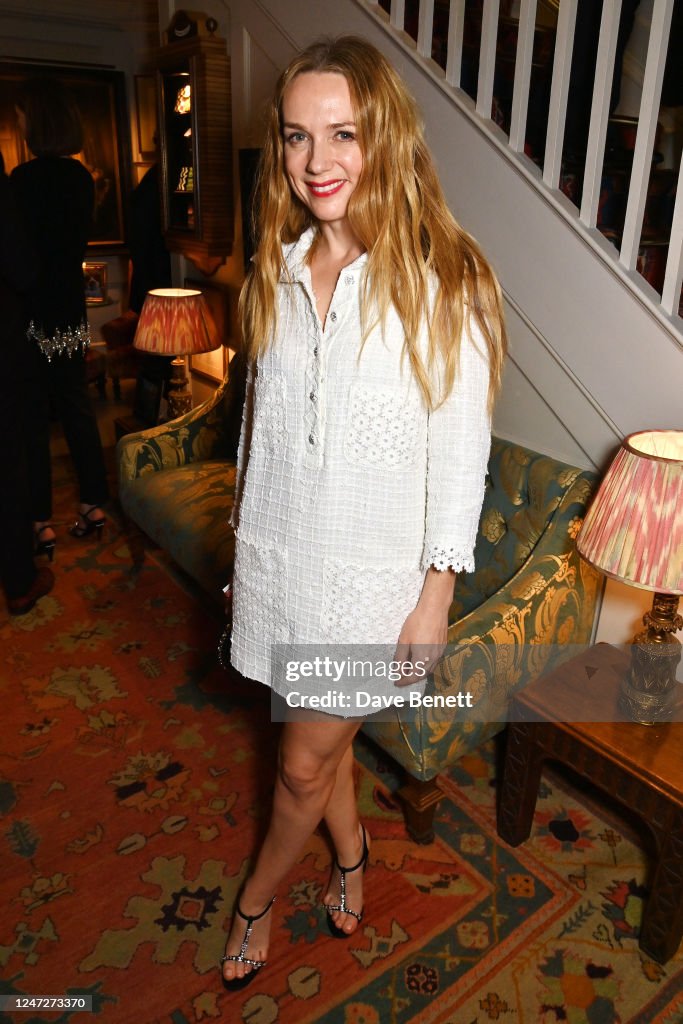 Kerry Condon attends The Charles Finch & CHANEL 2023 Pre-BAFTA Party