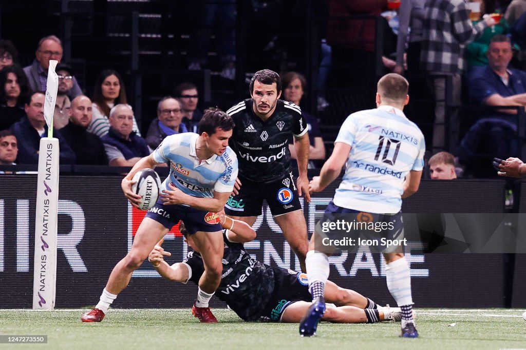 Max Spring Rugby Racing Max SPRING of RACING 92 during the Top 14 match between Racing 92 and ...