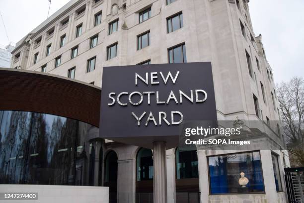 General view of New Scotland Yard, the headquarters of the Metropolitan Police.
