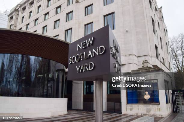 General view of New Scotland Yard, the headquarters of the Metropolitan Police.