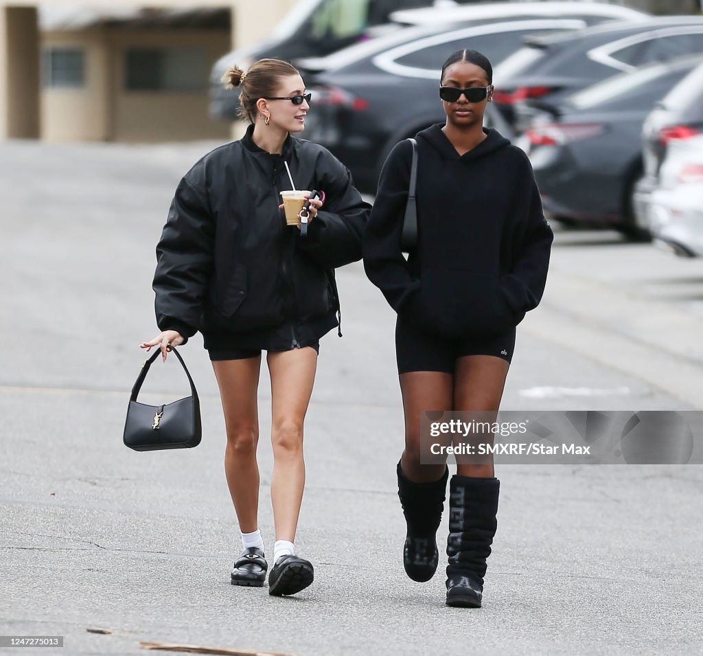 Celebrity Sightings In Los Angeles - February 18, 2022