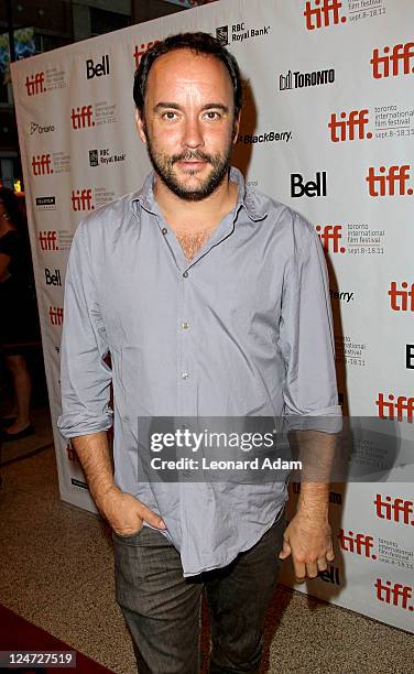 Musician/Actor Dave Matthews arrives at the premiere of "The Woman In The Fifth" at Winter Game Theatre during the 2011 Toronto International Film...