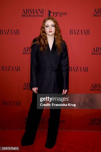 Sadie Sink attends the ARMANI Beauty X Harper's Bazaar Dinner during