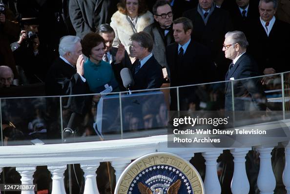 Warren E Burger, Rosalynn Carter, Jimmy Carter, Walter Mondale, Nelson RockefellerAt The Inauguration Of President Jimmy Carter