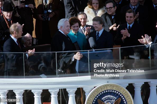 Gerald Ford, Warren E Burger, Rosalynn Carter, Jimmy Carter, Walter MondalerAt The Inauguration Of President Jimmy Carter