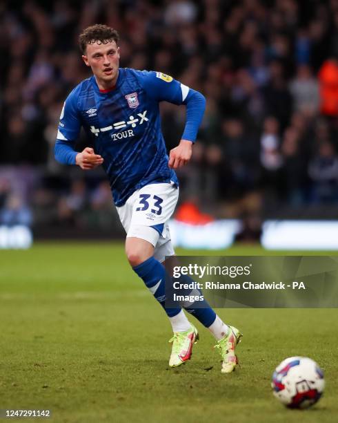 Ipswich Town's Nathan Broadhead during the Sky Bet League One match at Portman Road, Ipswich. Picture date: Saturday February 18, 2023.