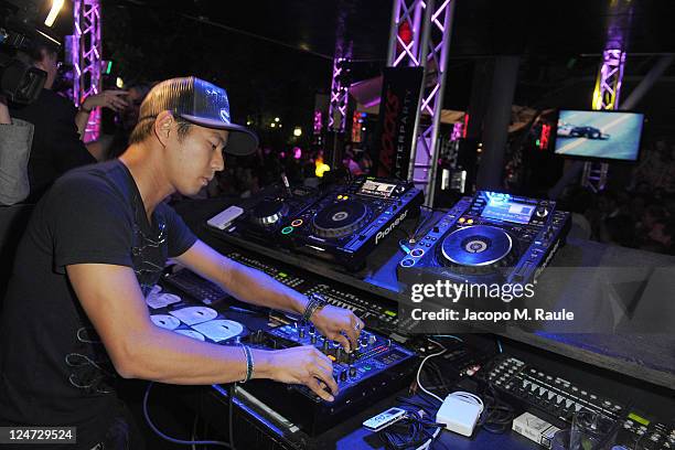 Sakon Yamamoto attends F1 Rocks The After Party at Just Cavalli on September 11, 2011 in Milan, Italy.