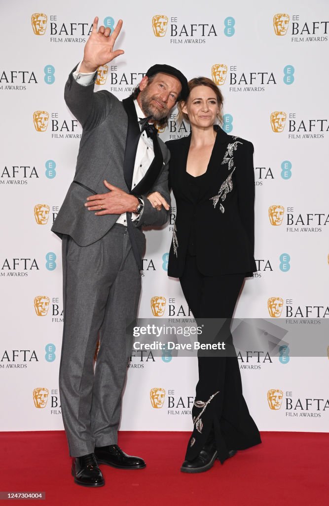 Deanne Troy Kotsur and Deanne Bray pose in the Winners Room at the EE BAFTA ...