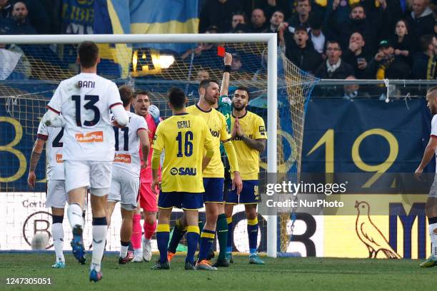 February 3, 2023, Modena, Italy: Modena, Italy, Alberto Braglia stadium,  February 03, 2023, Shady Oukhadda (Modena during Modena FC vs Cagliari  Calcio - Italian soccer Serie B match. (Credit Image: © Luca