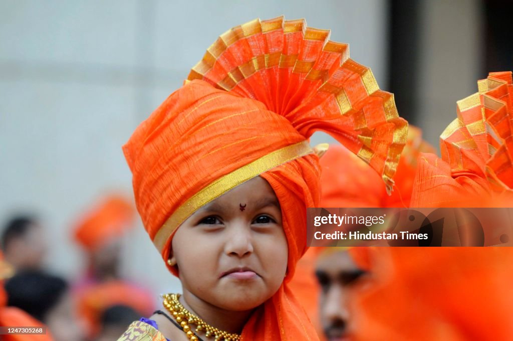 Maharashtrian people celebrate the Chhatrapati Shivaji Maharaj birth