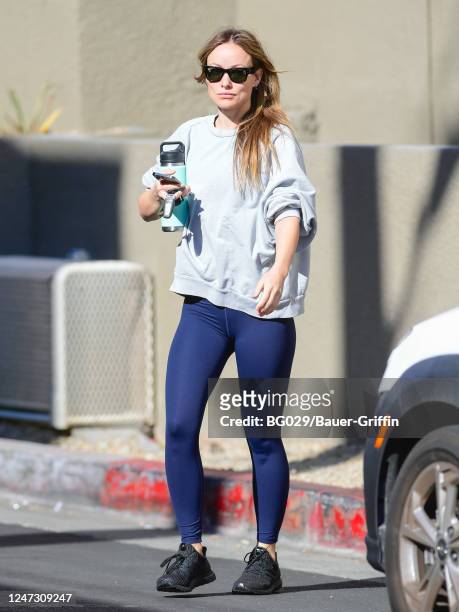Olivia Wilde is seen on February 19, 2023 in Los Angeles, California.