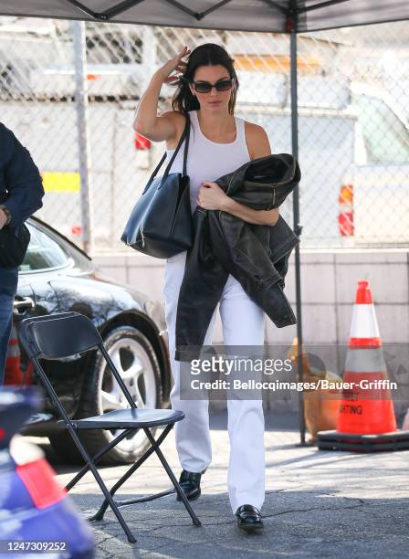 Kendall Jenner is seen on February 19, 2023 in Los Angeles, California.