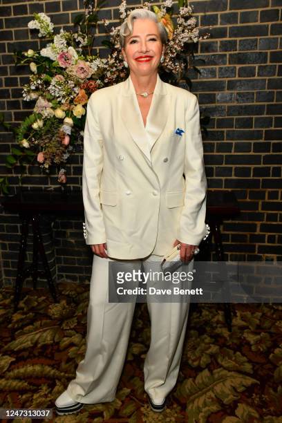 Dame Emma Thompson attends Netflix's annual BAFTA Awards afterparty at Chiltern Firehouse on February 19, 2023 in London, England.