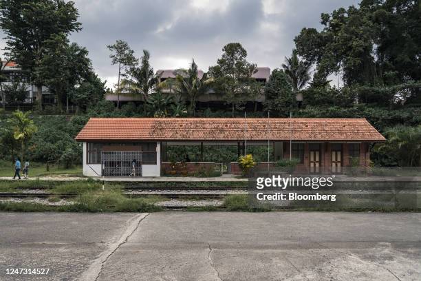 The Bukit Timah Railway Station on the Rail Corridor in Singapore, on Monday, Jan. 2, 2023. A former railway line running through the heart of...