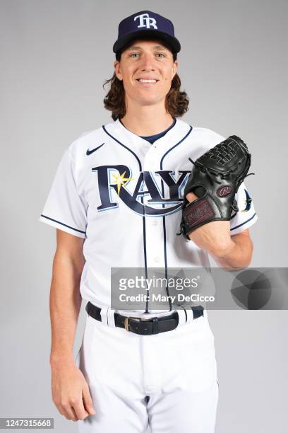 Tyler Glasnow of the Tampa Bay Rays poses for a photo during the
