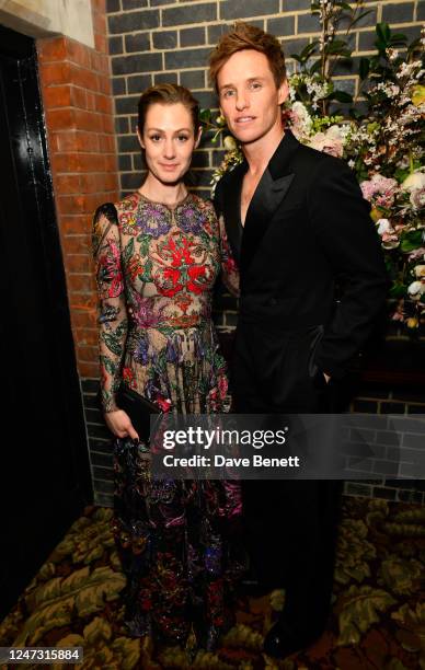 Hannah Redmayne and Eddie Redmayne attend Netflix's annual BAFTA Awards afterparty at Chiltern Firehouse on February 19, 2023 in London, England.