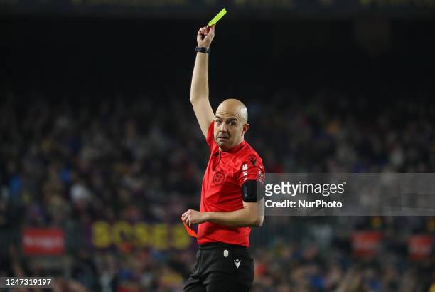 Pablo Gonzalez Fuertes during the match between FC Barcelona and Cadiz CF, corresponding to the week 22 of the Liga Santander, played at the Spotity...