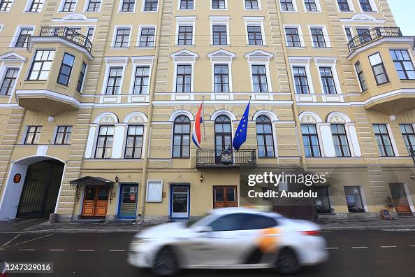 A photo shows a view of the Consulate General of the Netherlands by ...