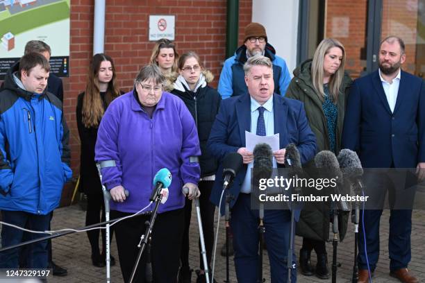 Patrick Maguire, partner at law firm HCC, representing Rebecca Martyn, mother of Sophie and wife of Lee, the Washington and Shepherd Families speaks...