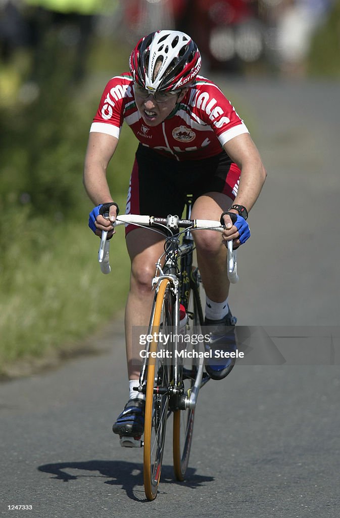 Nicole Cooke of Wales in action during the Women's Road Race Final