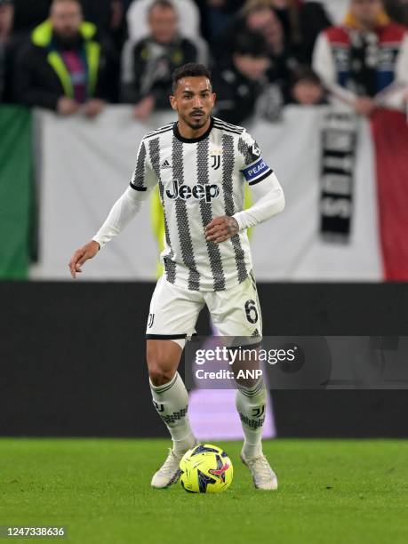 Danilo of Juventus FC during the Italian Serie A match between Juventus FC and ACF Fiorentina at Allianz Stadium on February 12, 2023 in Turin,...