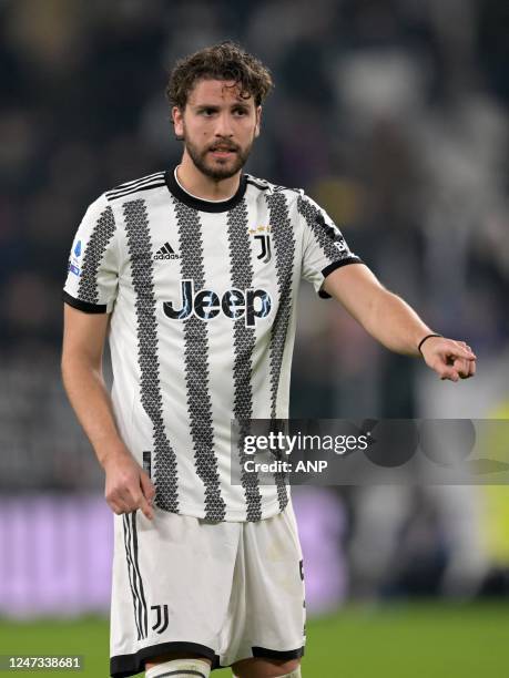 Manuel Locatelli of Juventus FC during the Italian Serie A match between Juventus FC and ACF Fiorentina at Allianz Stadium on February 12, 2023 in...