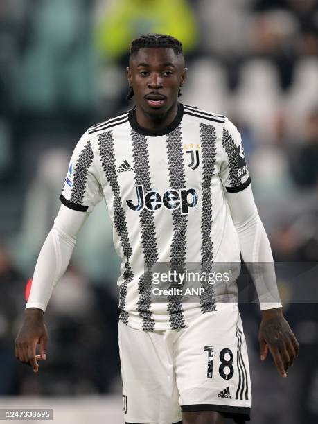 Moise Kean of Juventus FC during the Italian Serie A match between Juventus FC and ACF Fiorentina at Allianz Stadium on February 12, 2023 in Turin,...