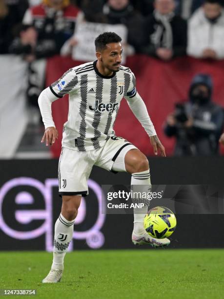 Danilo of Juventus FC during the Italian Serie A match between Juventus FC and ACF Fiorentina at Allianz Stadium on February 12, 2023 in Turin,...