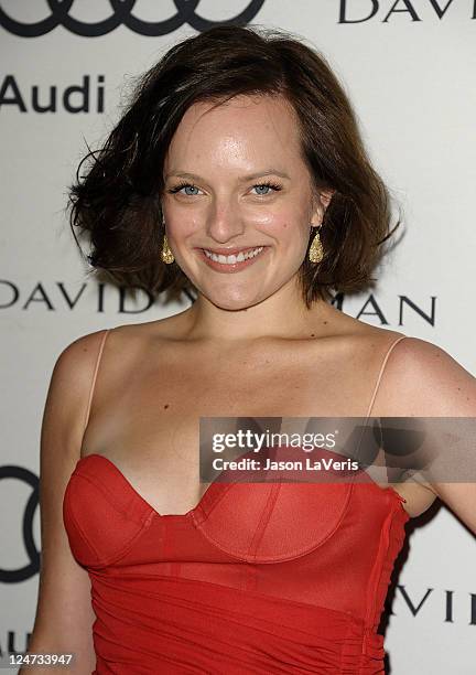 Actress Elisabeth Moss attends the Emmy week kick off cocktail party at Cecconi's Restaurant on September 11, 2011 in Los Angeles, California.