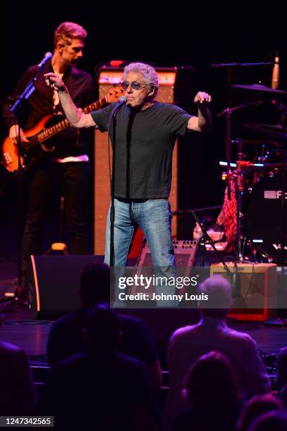 Roger Daltrey performs on stage during 'Roger Daltrey: A Night Of The Who Classics' at Hard Rock Live at Seminole Hard Rock Hotel & Casino Hollywood...