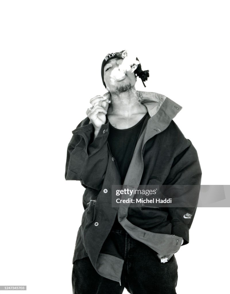 Rapper And Actor Tupac Shakur Is Photographed On April 23 1993 In rapper-and-actor-tupac-shakur-is-photographed-on-april-23-1993-in