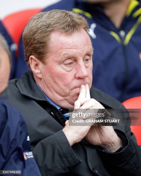Tottenham Hotspur's English manager Harry Redknapp looks on before the English Premier League football match between Sunderland and Tottenham Hotspur...