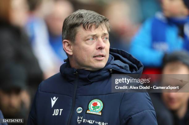 Blackburn Rovers manager Jon Dahl Tomasson during the Sky Bet Championship between Blackburn Rovers and Swansea City at Ewood Park on February 18,...