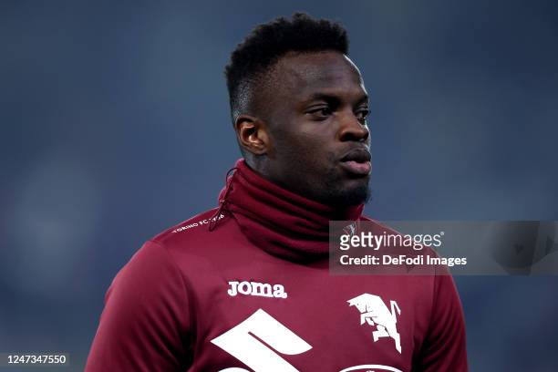 Ronaldo Vieira of Torino Fc warm up prior to the Serie A match between Torino FC and US Cremonese at Stadio Olimpico di Torino on February 20, 2023...