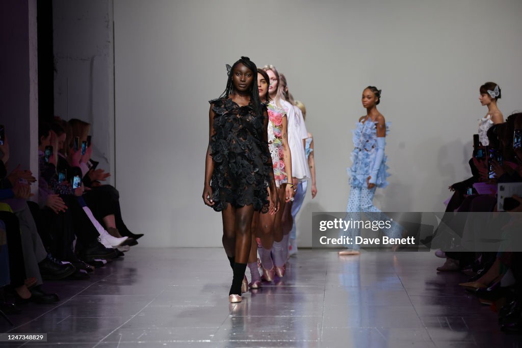 models walks the runway at Ukrainian Fashion Week presents: Frolov ...