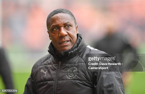 Blackpools Assistant manager Terry Connor during the Sky Bet Championship between Blackpool and Stoke City at Bloomfield Road on February 18, 2023 in...