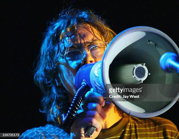 Vocalist Gibby Haynes of Butthole Surfers performs in concert at Emo's East on September 11, 2011 in Austin, Texas.